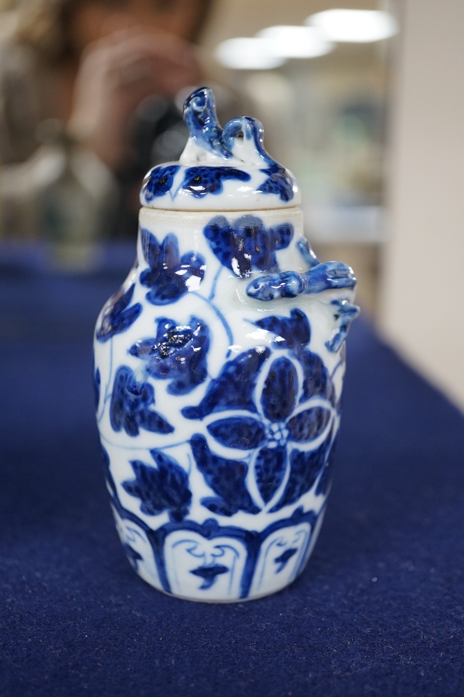 Two 19th century Chinese porcelain small vases and a small famille rose vase, tallest 11cm high